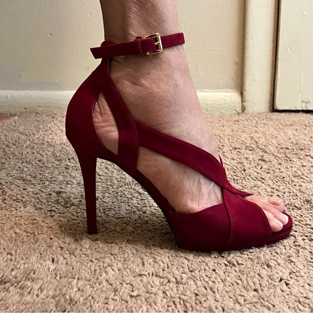 MICHAEL KORS BECKY ANKLE STRAP HEELS - Picture 2 of 7